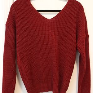 Twist Back Sweater